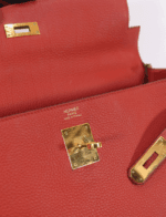 Hermes Kelly 32 Clemence Leather Gold Hardware