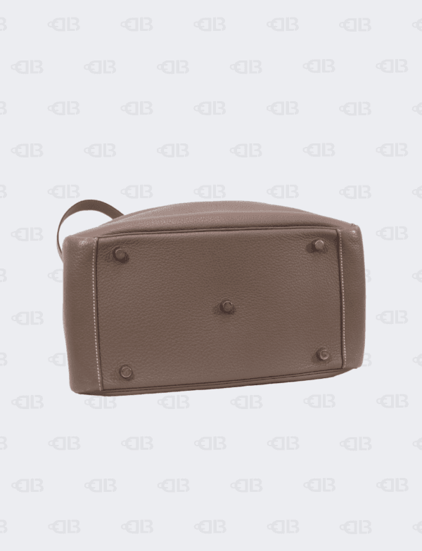 Hermes Lindy 30 Etoupe Color Clemence Leather Palladium Hardware