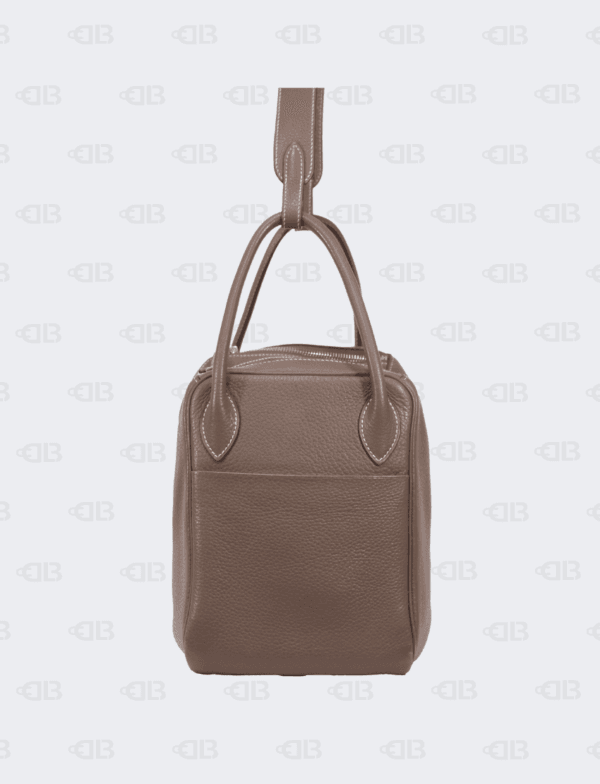 Hermes Lindy 30 Etoupe Color Clemence Leather Palladium Hardware
