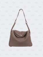 Hermes Lindy 30 Etoupe Color Clemence Leather Palladium Hardware