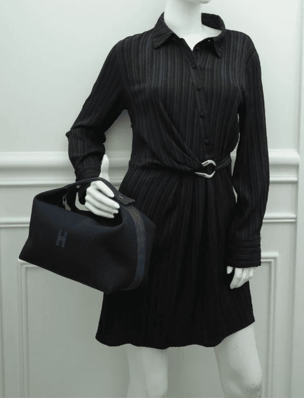 Hermès Toile Bride-A-Brac Large Travel Case Black