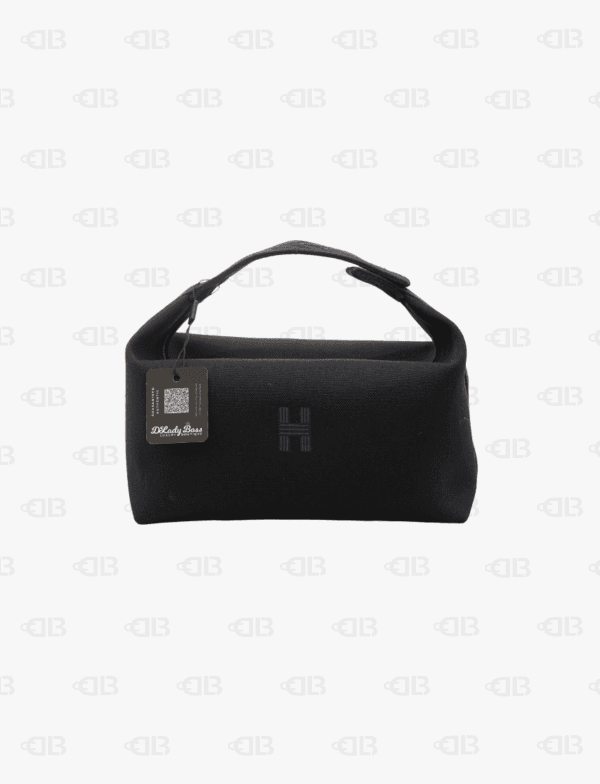 Hermès Toile Bride-A-Brac Large Travel Case Black