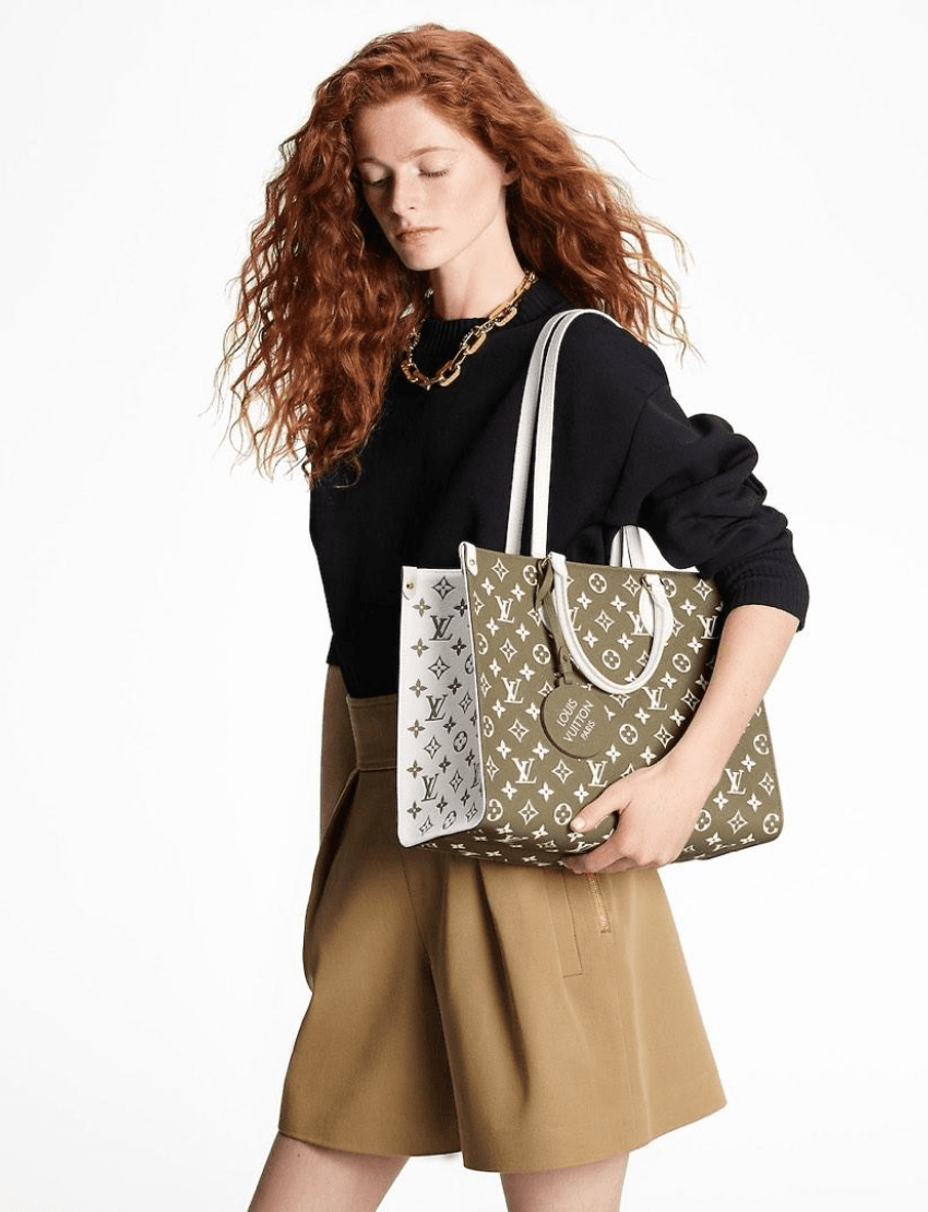 Louis Vuitton OnTheGo Spring in the City Collection Khaki/Beige Empriente