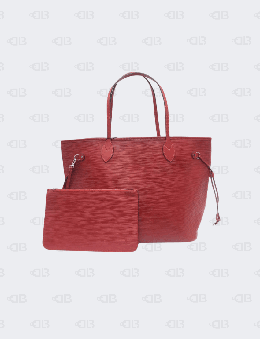 Louis Vuitton Rubis Epi Leather Neverfull MM Bag w/ Wallet