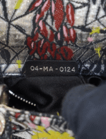 Metallic Canvas Embroidered Mini Lady Dior Argent Multicolor