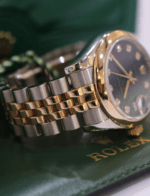 Rolex Datejust 31mm Blue Diamond Dial Watch RoseGold Jubillee Bracelet