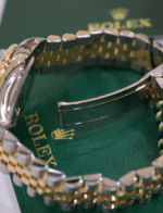 Rolex Datejust 31mm Olive Green Diamond Dial and Bezel Diamond Steel and 18K Yellow Gold Jubilee Bracelet