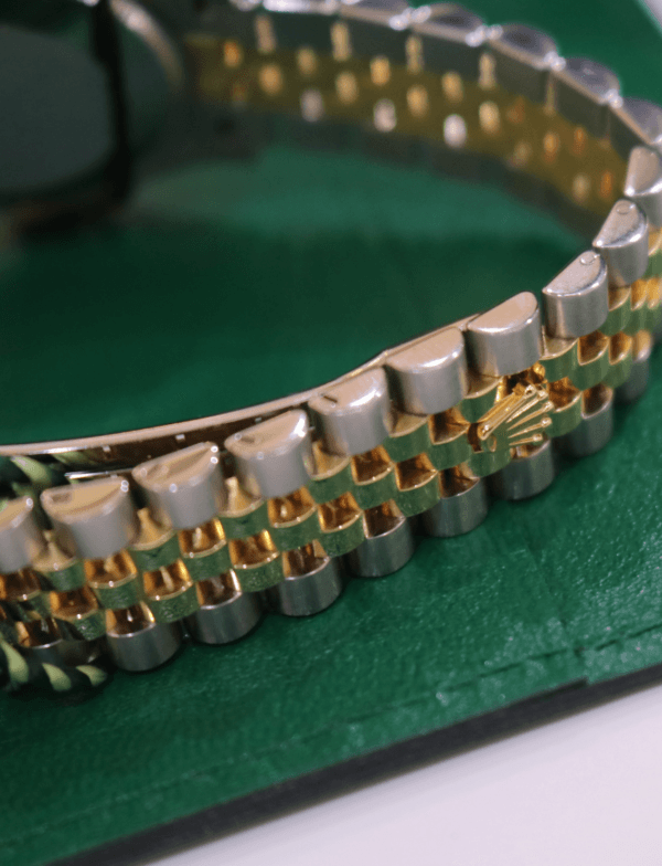 Rolex Datejust 31mm Olive Green Diamond Dial and Bezel Diamond Steel and 18K Yellow Gold Jubilee Bracelet