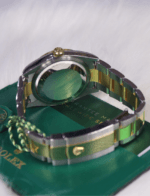 Rolex Datejust 36mm with Diamond Dial Black Face Gold-Stainless Steel Bracelet Oyster Bracelet