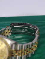 Rolex Oyster Perpetual Date Just 31mm Diamond Dial Champagne Face Gold/Stainless Steel Jubilee Bracelet