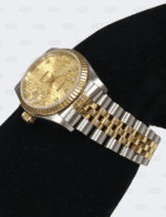 Rolex Oyster Perpetual Date Just 31mm Diamond Dial Champagne Face Gold/Stainless Steel Jubilee Bracelet