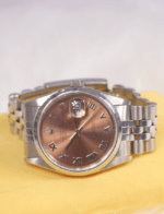 Rolex Oyster Perpetual Date Just 36mm Roman Dial Salmon Face White/Stainless Steel Jubilee Bracelet