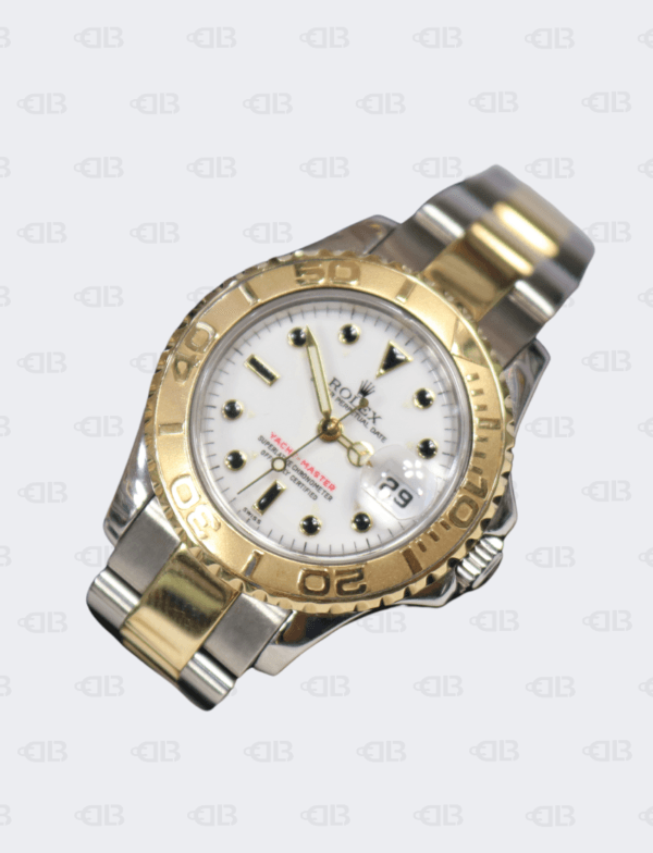 Rolex Oyster Perpetual Yacht Master 29mm White Face Gold/Stainless Steel OysterFlex Bracelet