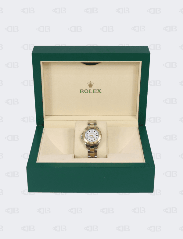 Rolex Oyster Perpetual Yacht Master 29mm White Face Gold/Stainless Steel OysterFlex Bracelet