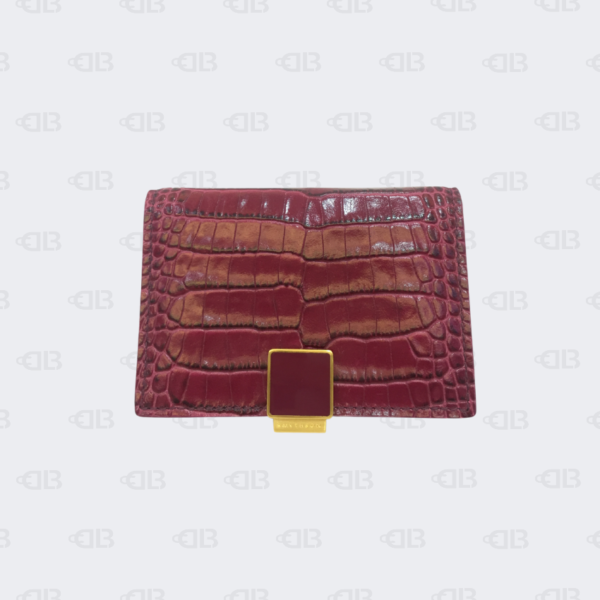 Smythson Croco-Embossed Card Holder