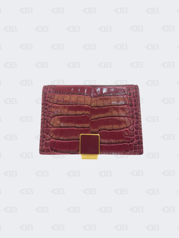 Smythson Croco-Embossed Card Holder