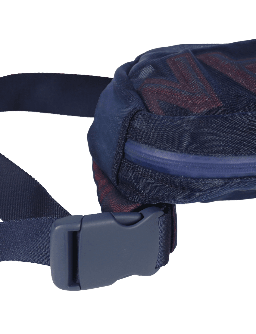 Chanel Mesh Nylon Logo Belt Bag Navy
