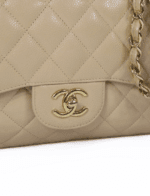 Chanel Jumbo Caviar Double Flap Beige Color GHW