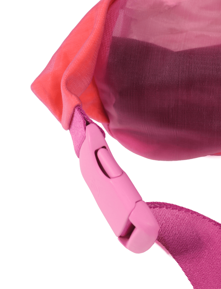 Chanel Mesh Nylon Logo Belt Bag Pink