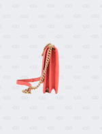 Chanel Coral North South Boy Bag Lambskin Gold Hardware