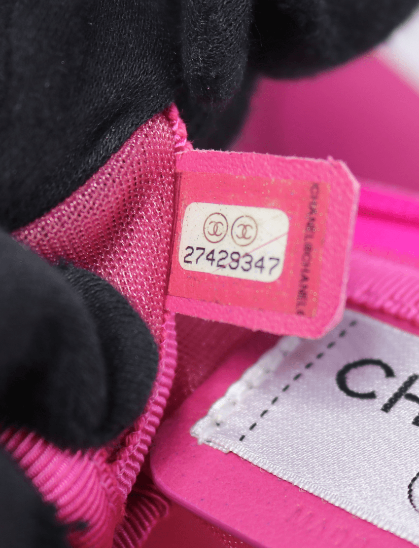 Chanel Mesh Nylon Logo Belt Bag Pink