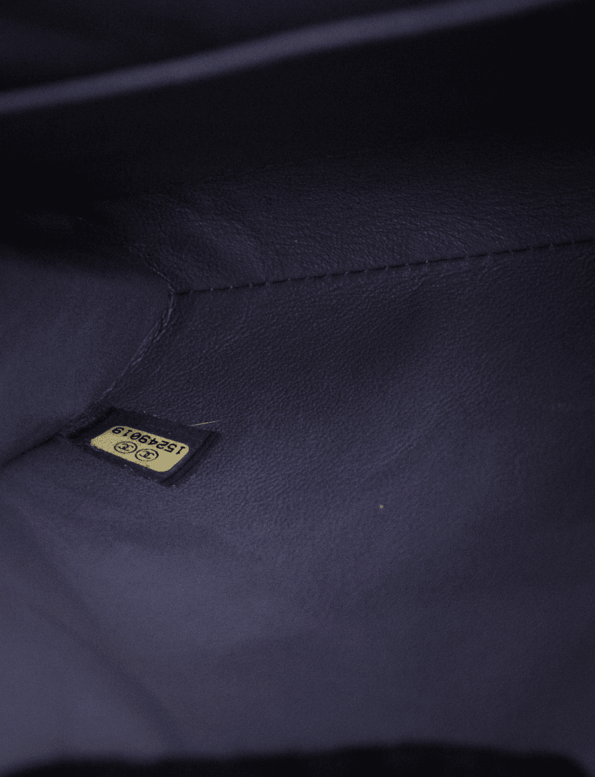 Chanel Classic Purple Flap Clutch with Chain Lambskin