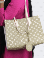 Louis Vuitton Spring in the City Khaki and Beige Empreinte OnTheGo MM