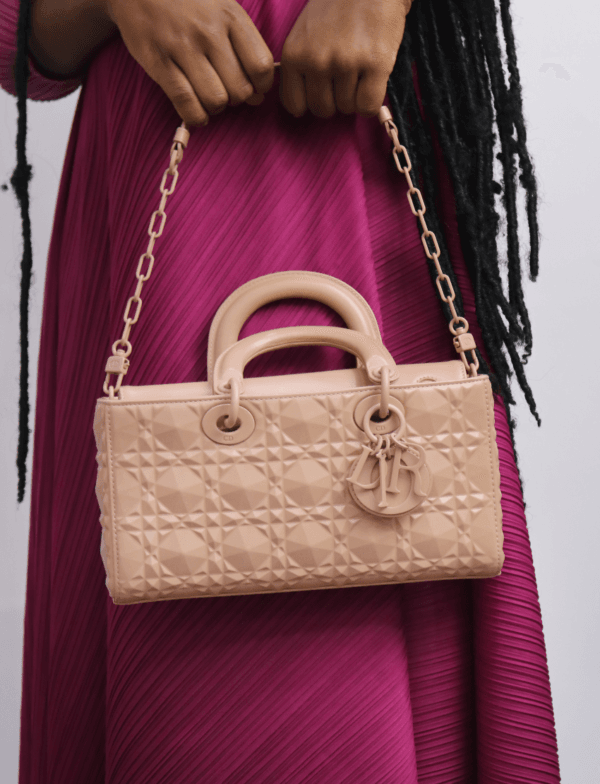 Christian Dior Beige Medium Lady D-Joy Bag