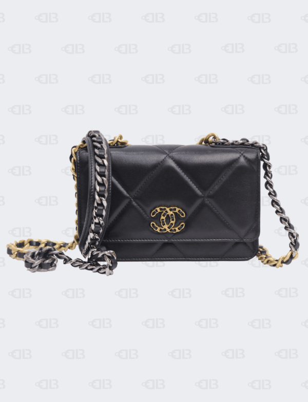 Chanel C19 Wallet On Chain Black Bag