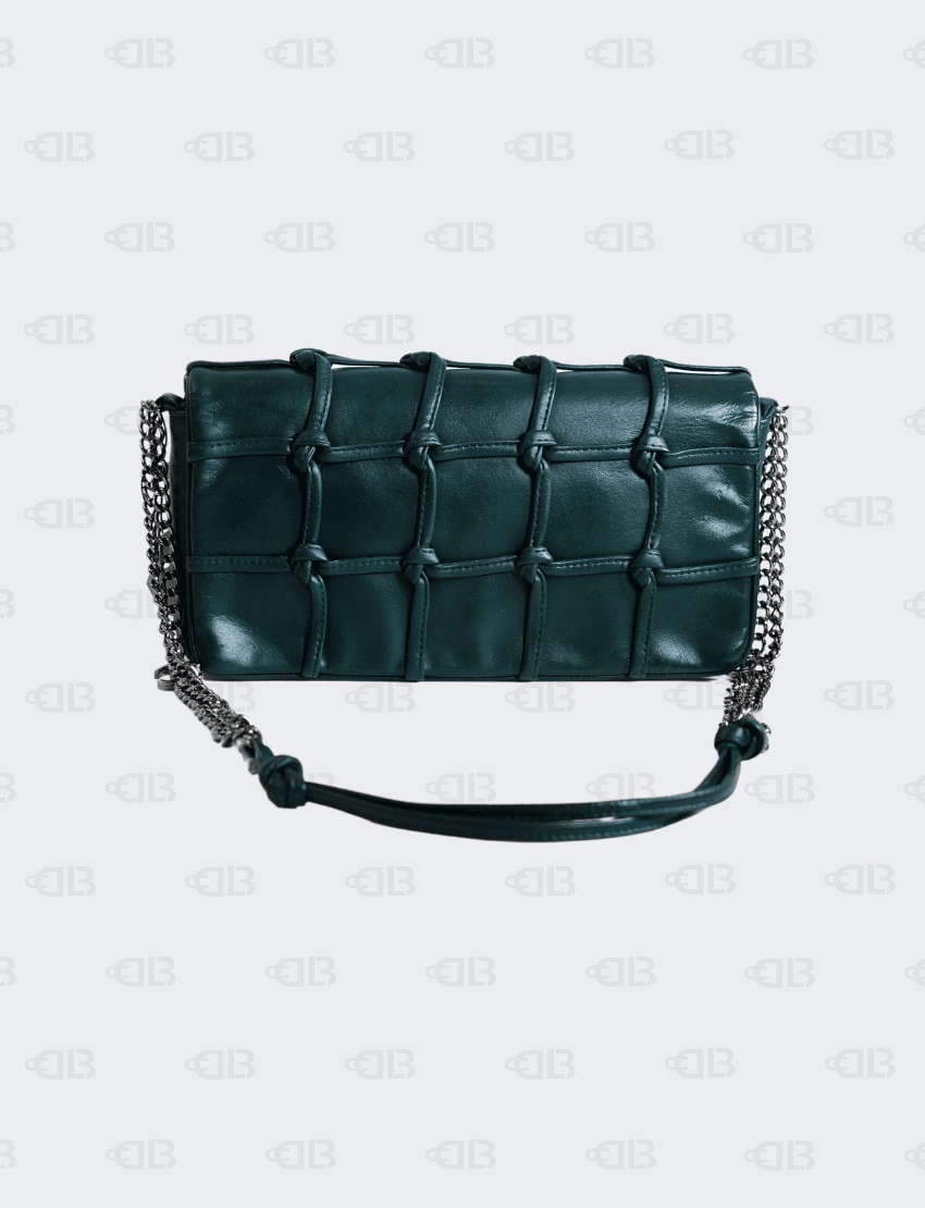 Chanel Series 9 Lambskin Gunmetal Silver Hardware Shoulder bag