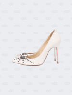 Christian Louboutin White  Door Knock Pumps Size 39