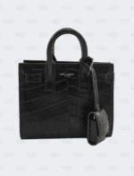 YSL Croco Embossed Sac De Jour