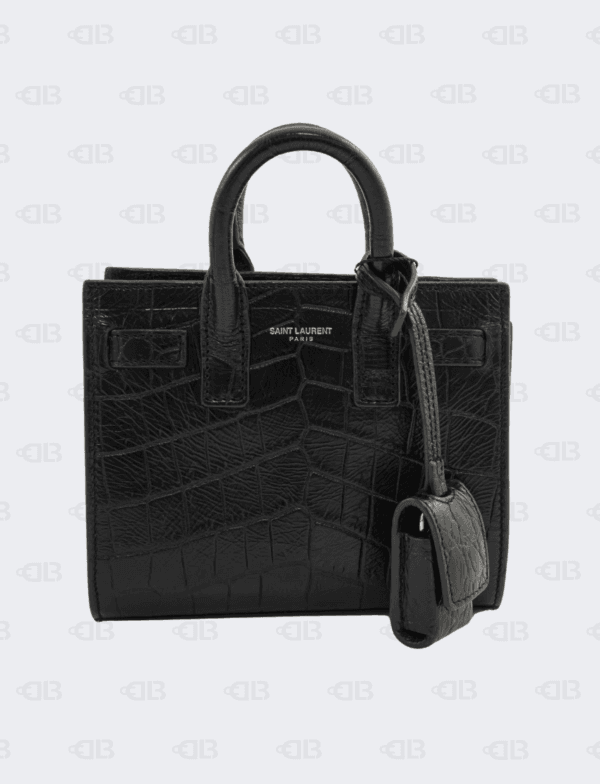 YSL Croco Embossed Sac De Jour