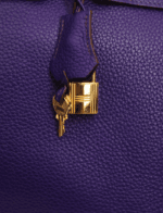Hermes Ultraviolet Clemence Birkin 35 Gold Hardware