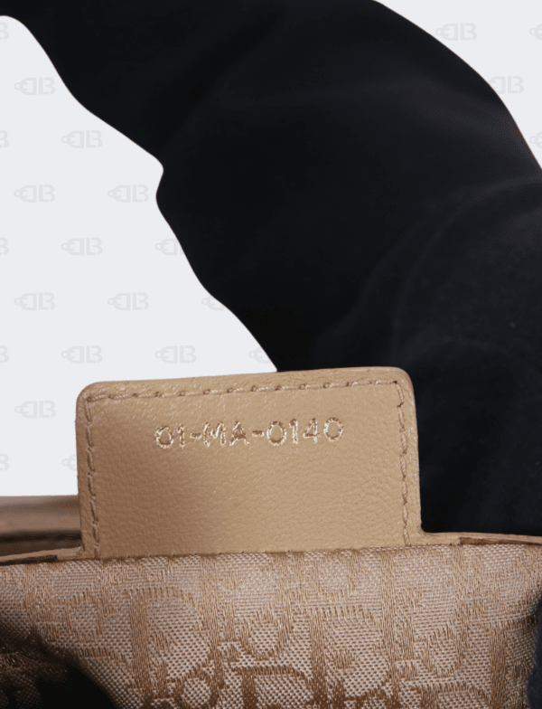 Lady Dior Beige Cannage Quilted Leather Large