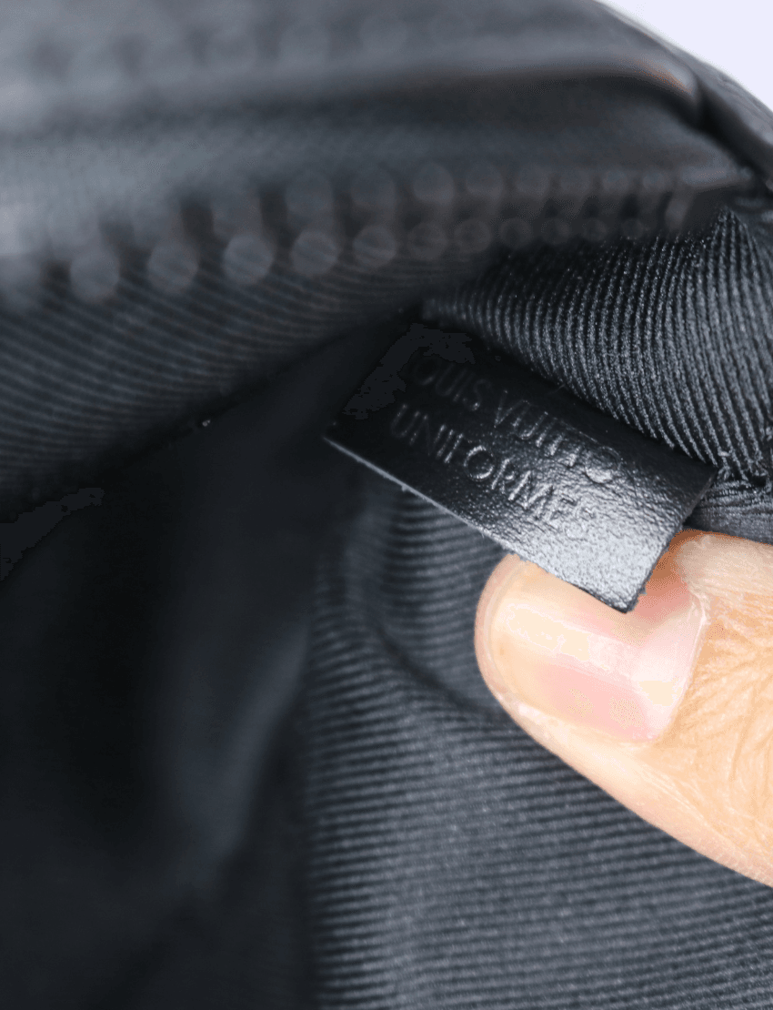 Louis Vuitton Taurillon Monogram Uniformes Solar Ray Soft Pochette Volga Belt Bag Black