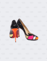 Christian Louboutin Multicolor Patent Leather Astrogirl Round Toe Pumps Size-39