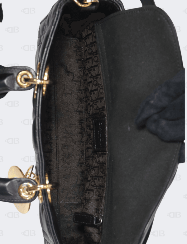 Christian Dior Small Lady D Joy Bag Black Cannage Lambskin
