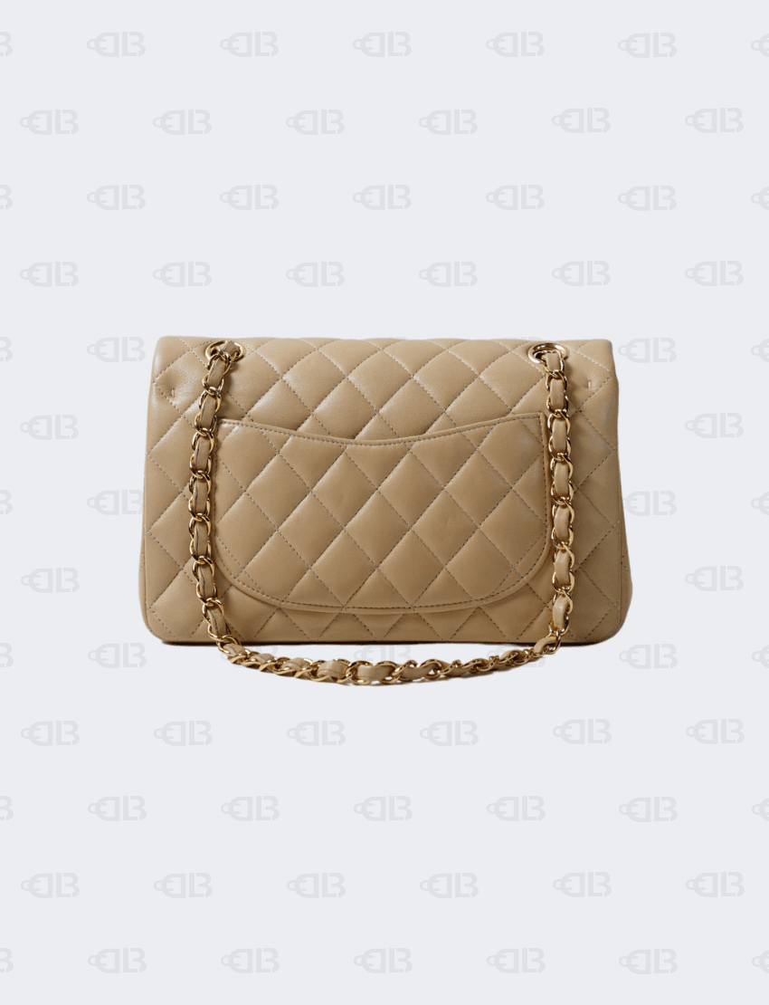 Chanel Mini Rectangular Flap Lambskin Beige