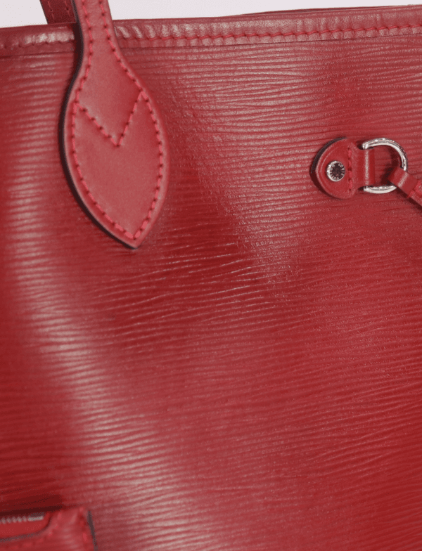 Louis Vuitton Rubi Epi Leather Neverfull MM Bag with Pouch