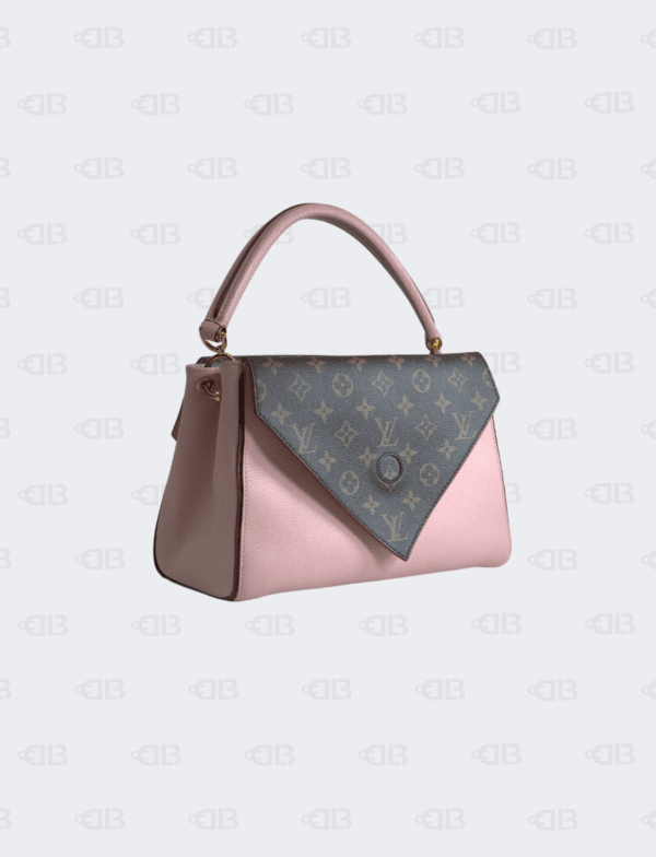 Louis Vuitton Grained Calfskin Monogram Double V Rose Poudre