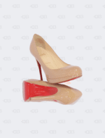 Christian Louboutin Beige Patent Leather New Simple Pumps Size 39