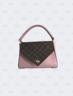 Louis Vuitton Grained Calfskin Monogram Double V Rose Poudre