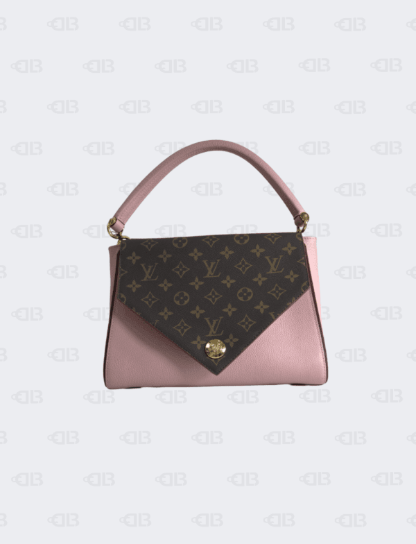 Louis Vuitton Grained Calfskin Monogram Double V Rose Poudre