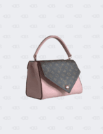 Louis Vuitton Grained Calfskin Monogram Double V Rose Poudre