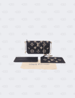 Louis Vuitton Felicie Pochette Bicolor Monogram Empreinte Giant Black