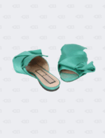 NÂș21 Satin Green Bow Mules Size
