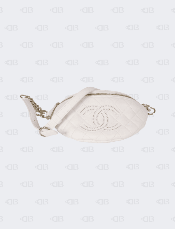 Chanel White CC Belt Bag