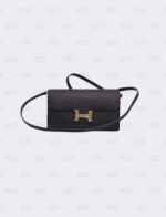 Hermes Black Constance To Go Black with Gold Hardware