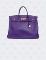 Hermes Ultraviolet Clemence Birkin 35 Gold Hardware